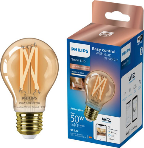 Philips LED Bulb Smart A60 E27 2000/5000 K amber