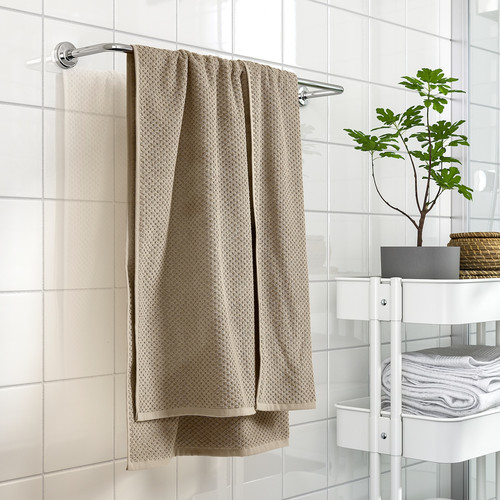 GULVIAL Bath towel, beige, 70x140 cm