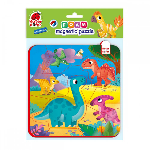 Magnetic Foam Puzzle 15pcs Dinosaurs 3+