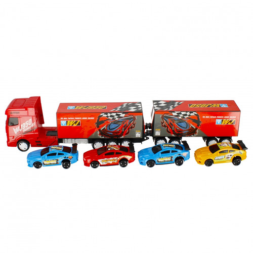 Inertia Toy Car Transport Truck 1:30, assorted colours, 3+