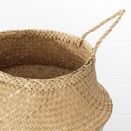 FLÅDIS Basket, seagrass, 25 cm
