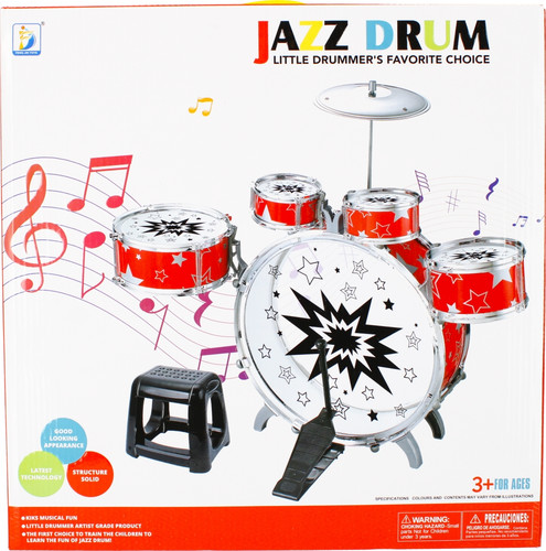 Jazz Drum Set, 1pc, assorted colours, 3+