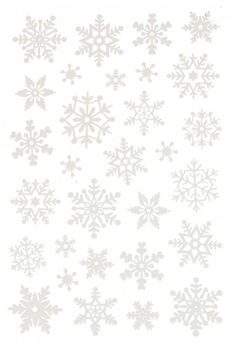 Craft Christmas Window Decoration Set Snowflakes