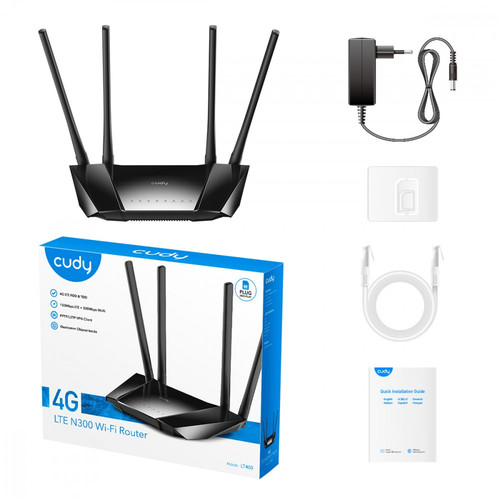 Cudy Router LT400 N300 4G LTE SIM