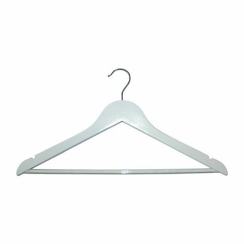 Wooden Clothes Hanger Cross 5pcs, white