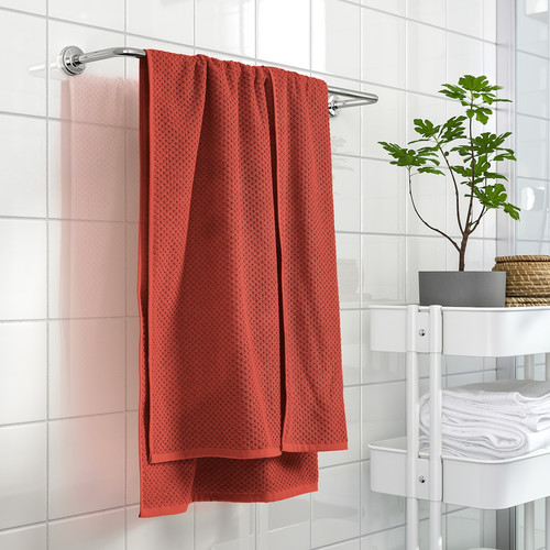 GULVIAL Bath sheet, red-brown, 100x150 cm