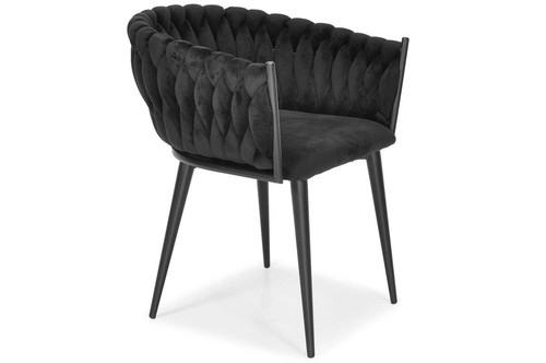 Glamour Braided Chair ROSA, black