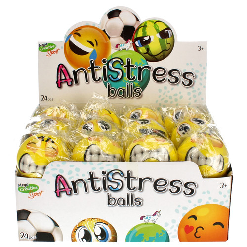 Stress Ball Emoji 7cm, 1pc, random patterns, 3+