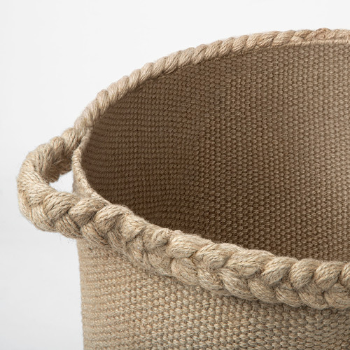 MÄVINN Basket, jute/braided, 37x35x35 cm