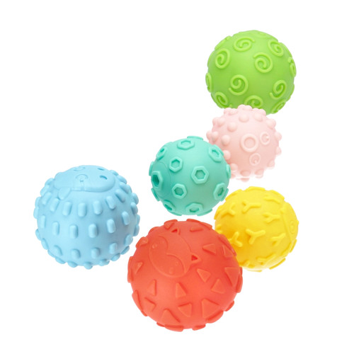 Bam Bam Textured Ball Set 6pcs 6m+