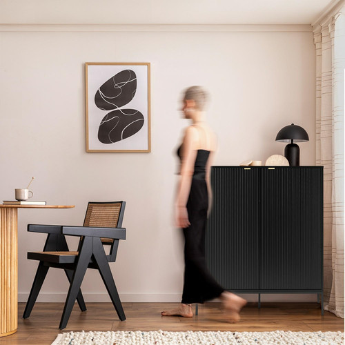 Chest of Drawers Lamello, high, black