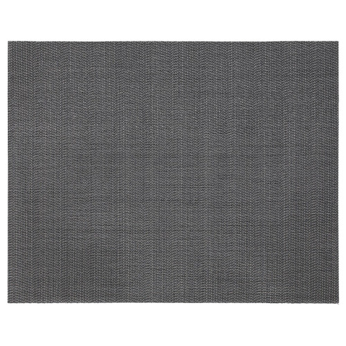 FLYGFISK Place mat, dark grey, 38x30 cm