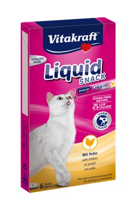 Vitakraft Cat Liquid-Snack with Chicken 6x15g