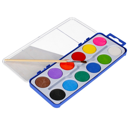 Starpak Water Paint Set Unicorn 12 Colours & Paintbrush