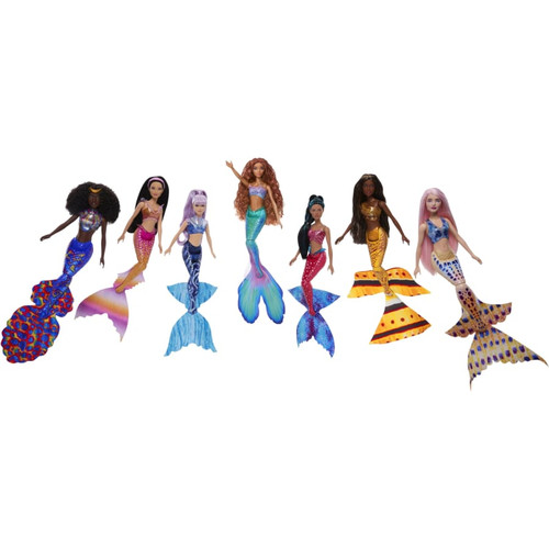 Disney the Little Mermaid Ariel And Sisters Small Doll Set HLX18 3+