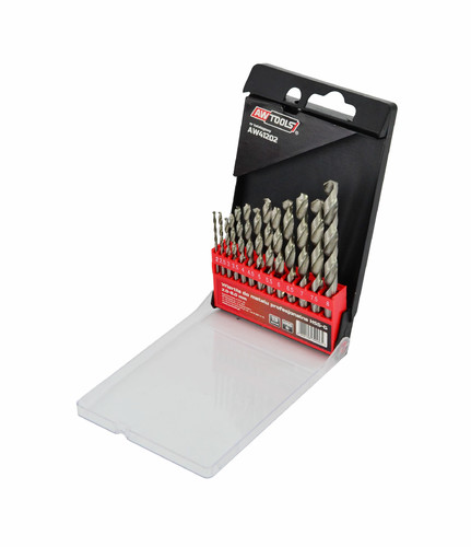 AW HSS-G White Twist Drill Bit Set 13pcs 2-8mm