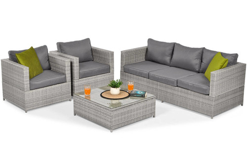 Outdoor Furniture Set MALAGA COMFORT MAX, grey