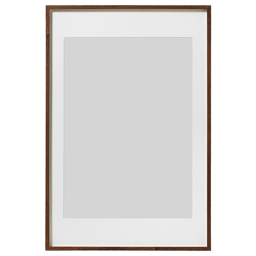 HOVSTA Frame, medium brown, 61x91 cm