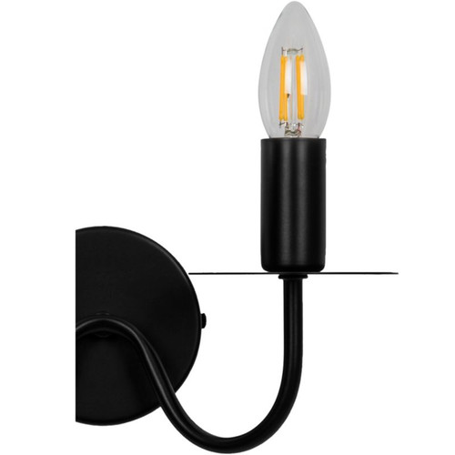 GoodHome Wall Lamp Mashatu 2-p E14, black