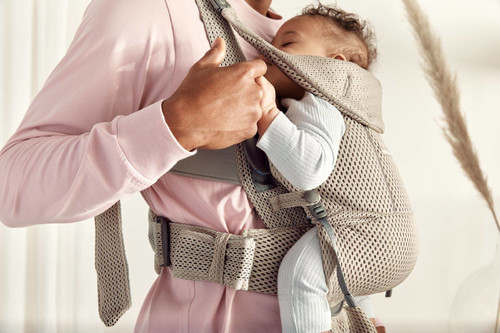 BABYBJÖRN - Baby Carrier Move - Grey Beige, 3D Mesh 0-15m