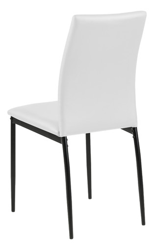 Chair Demina, faux leather, white