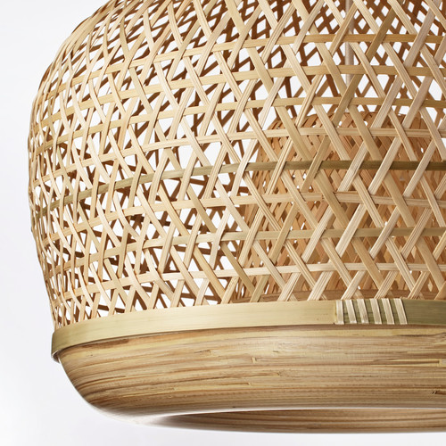 MISTERHULT Pendant lamp, bamboo, 45 cm