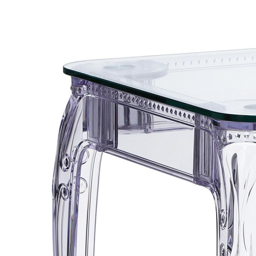 Table Ghost 62x62cm, transparent