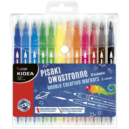 Kidea Double Coloring Markers 12 Colours