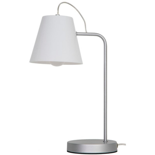 GoodHome Table Lamp Syenite E27, silver