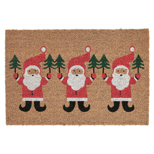 VINTERFINT Door mat, Santa Claus pattern natural, 40x60 cm