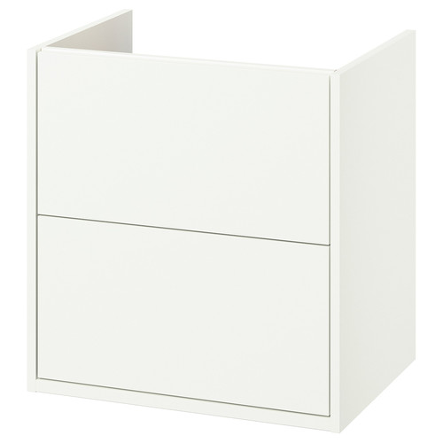 HAVBÄCK Wash-stand with drawers, white, 60x48x63 cm