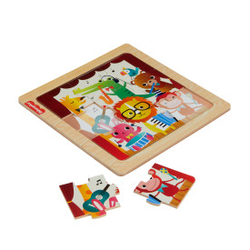 Fisher-Price Wooden Jigsaw Puzzle, assorted, HXV15 2+