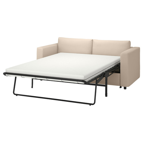 VIMLE 2-seat sofa-bed, Hallarp beige