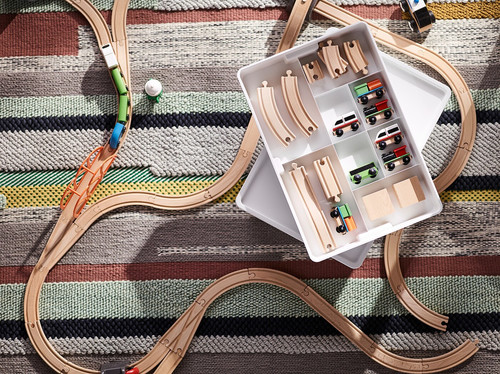 LILLABO 45-piece train set with rail