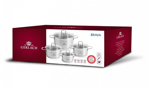 Gerlach Cookware Set Brava NK322, 8pcs