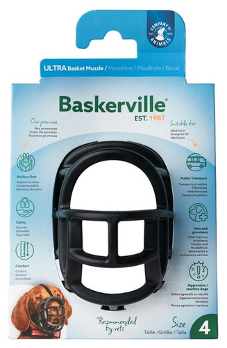 Baskerville Ultra Muzzle Size 4, black