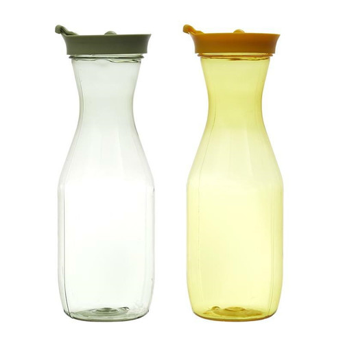 Water Bottle Carafe 1L, plastic, yellow