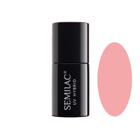 Semilac UV Hybrid Nail Polish 053 French Pink Milk - Transparent 7ml