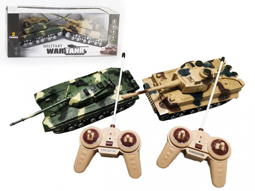 R/C Military War Tanks 2pcs 3+