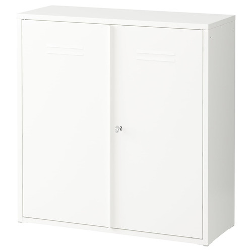 IVAR Cabinet with doors, white, 80x83 cm