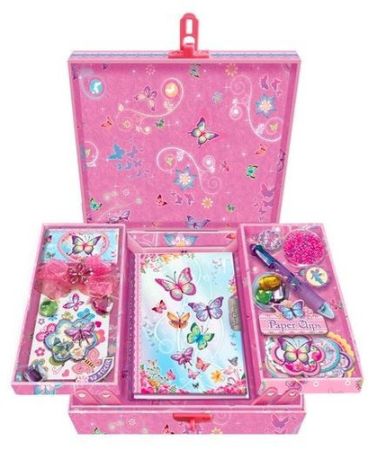 Pulio Music Box with Shelves Pecoware Butterflies 6+