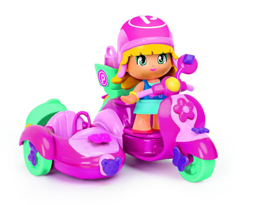 Pinypon City Pink Vehicle Bike 4+