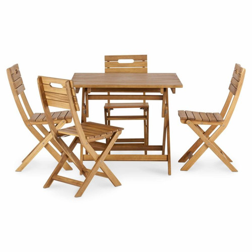 Garden Folding Chair Denia 53x53x87cm, acacia