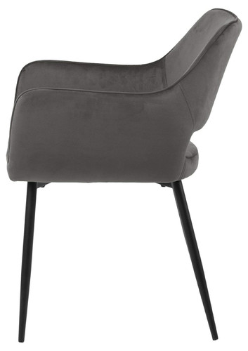 Upholstered Dining Chair Ranja, dark grey