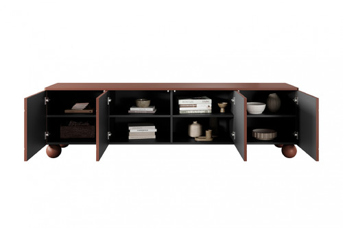 TV Cabinet Sonatia II 200 cm, burgundy