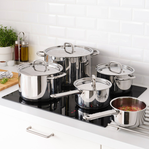 IKEA 365+ 9-piece cookware set, stainless steel