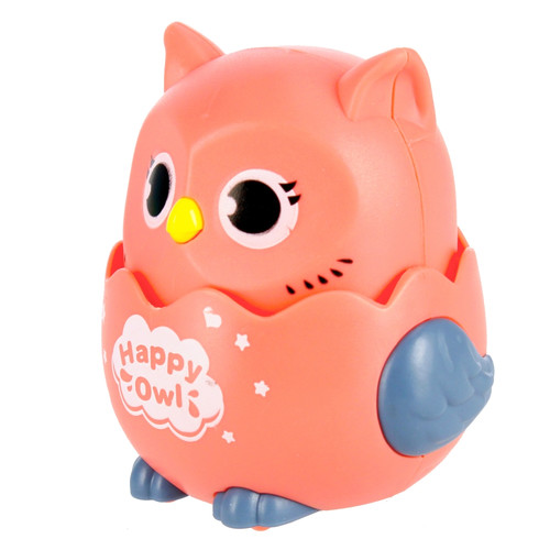 Press & Go Toy Happy Owl 7cm, 1pc, assorted colours, 3+