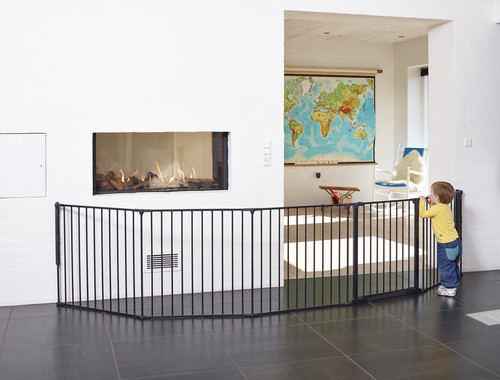 Baby Dan Safety Gate Flex XXL Wall-mounted Hearth Gate 90-350 cm, black