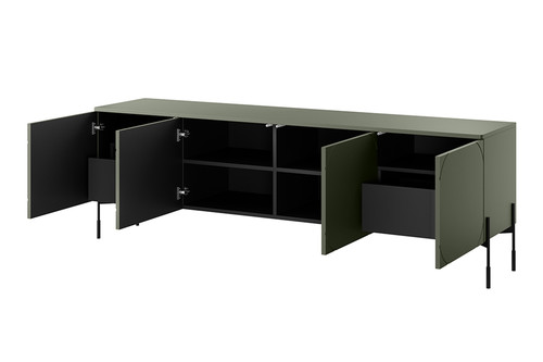 TV Cabinet with Drawers Sonatia 200, olive