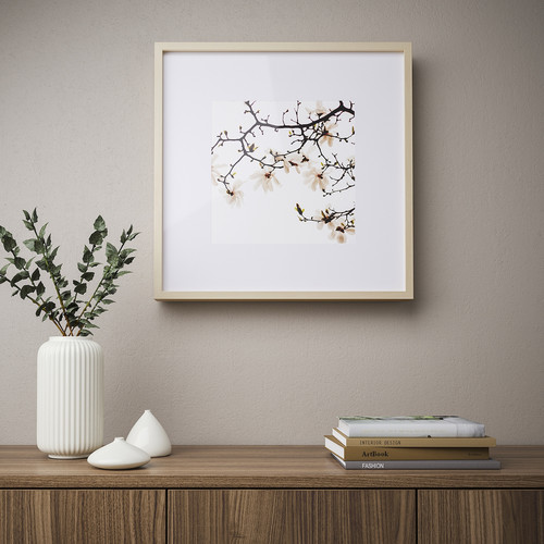 SANNAHED Frame, birch effect, 50x50 cm